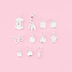 S999 silver pendant Q version of God of Fortune signed on the gossip pendant simple everything weave DIY