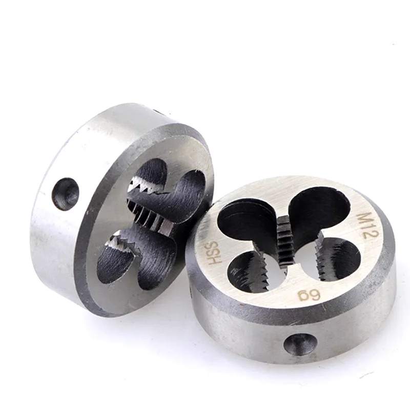 

HSS 1PCS Metric Thread Right Left Round Die M50 M52 M53 M54 M55 M56 M58 M59 Machine Screw Threading Dies Metal Cutting Tool