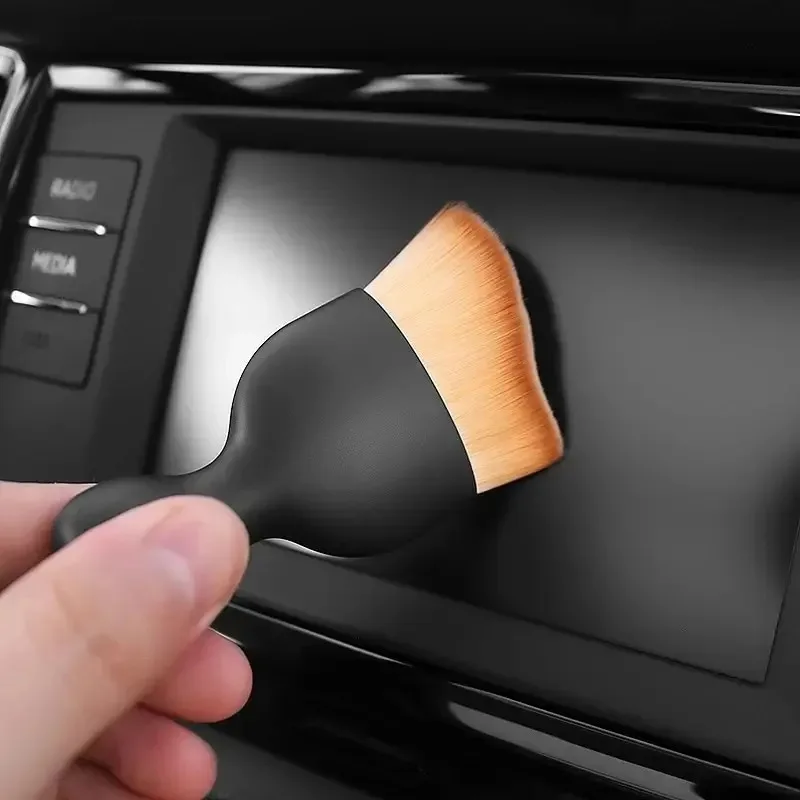 1/2/3/4pcs Auto Detailing Soft Brush Car Dashboard Cleaning Brushes Door Seat Vents Duster Universal Soft Bristle Cars Tool