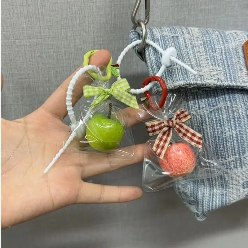 Apple Pendant, Safe Journey Keychain, Creative Atmosphere Decoration, Couple Pendant, Small Gift