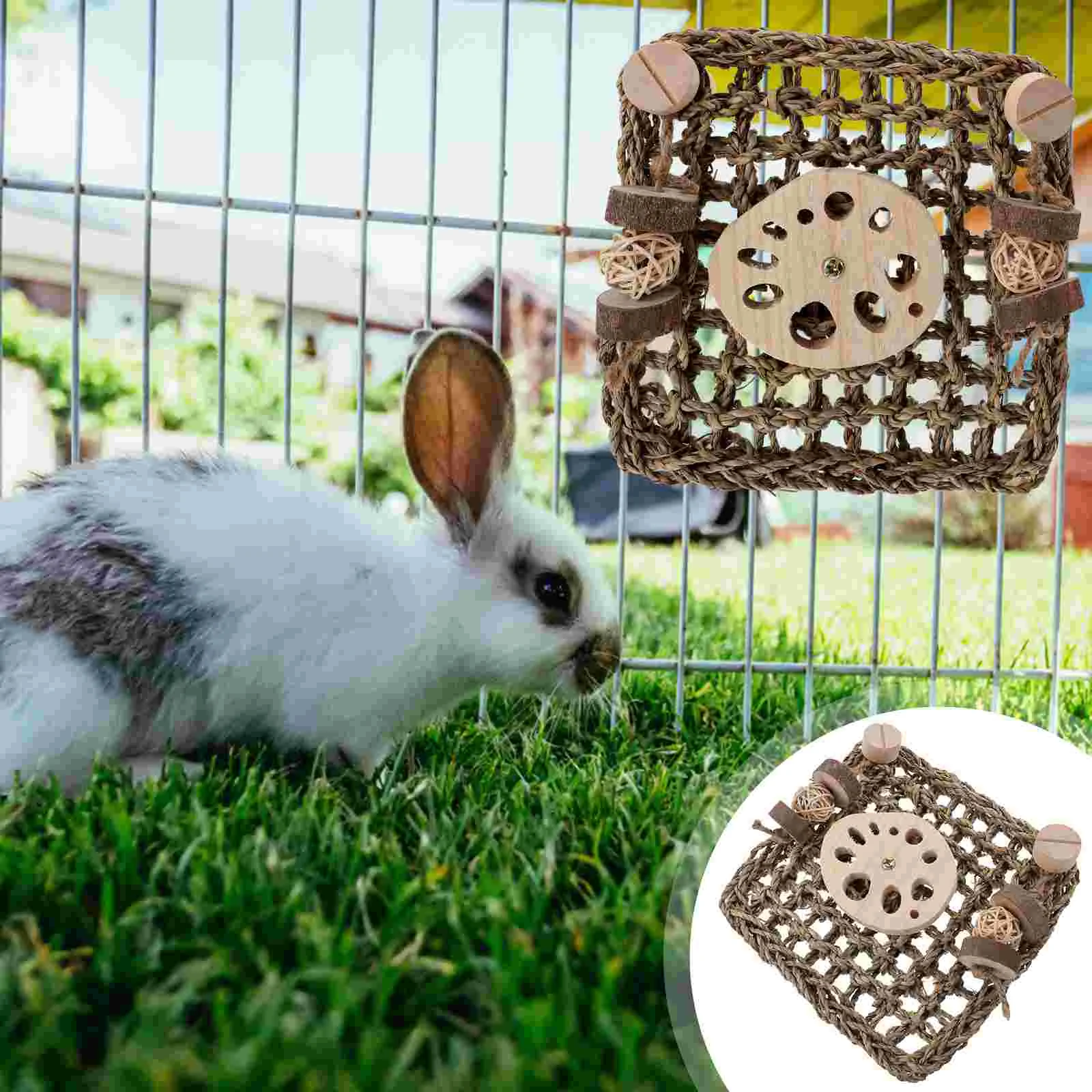 Rabbit Toy Cage Mat Pet Supplies Hamster Guinea Pig Sports Squirrel Grass Natural Pine Bunny