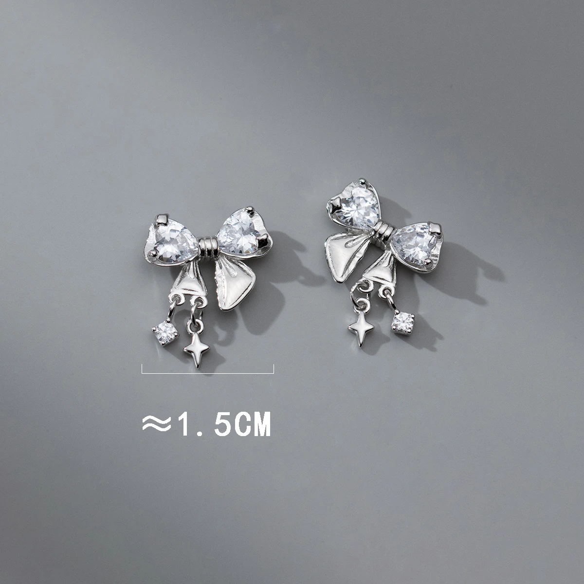 Серьги-гвоздики из стерлингового серебра 925 пробы с бантом, ювелирные изделия, новые женские серьги-гвоздики, тренд 2024, роскошные, высокое качество, изысканные, настоящие, 100%