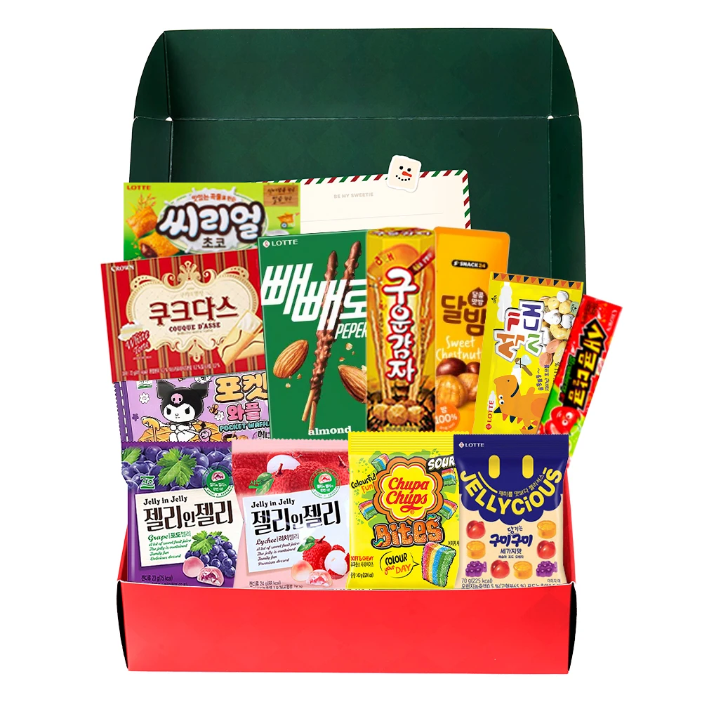 [Snack 24] Dear You Happy Christmas Snack Box Sweets Gift Set/Peperoku great Das Creal Stone Age sweet and sour.