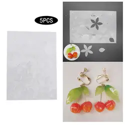 5 fogli 29*20cm foglio di plastica termoretraibile Film termoretraibile a forma di fiore carte vuote termoretraibili per bambini artigianato creativo