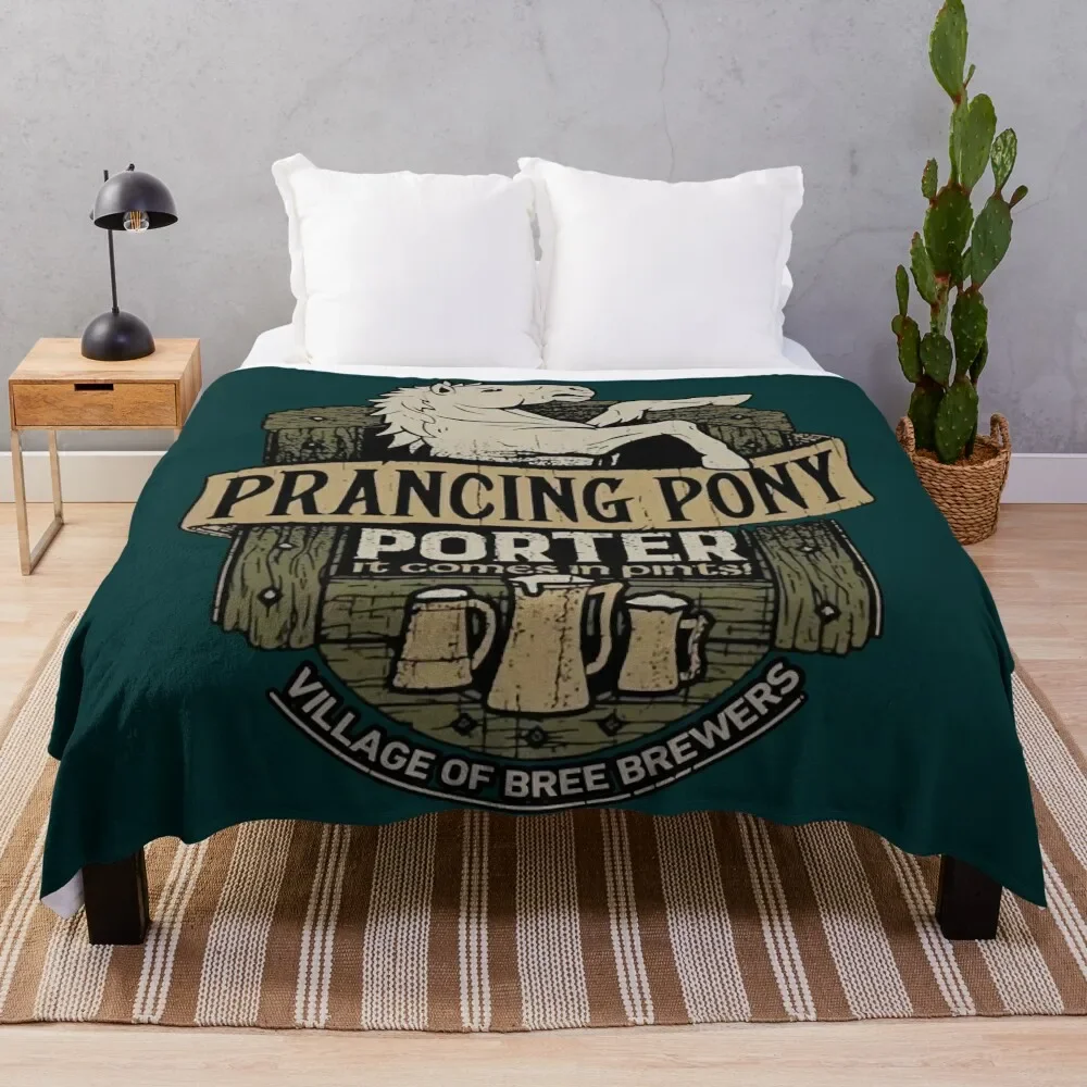 The Prancing Pony Throw Blanket Outdoor Soft Blanket for Picnic Beach Camping