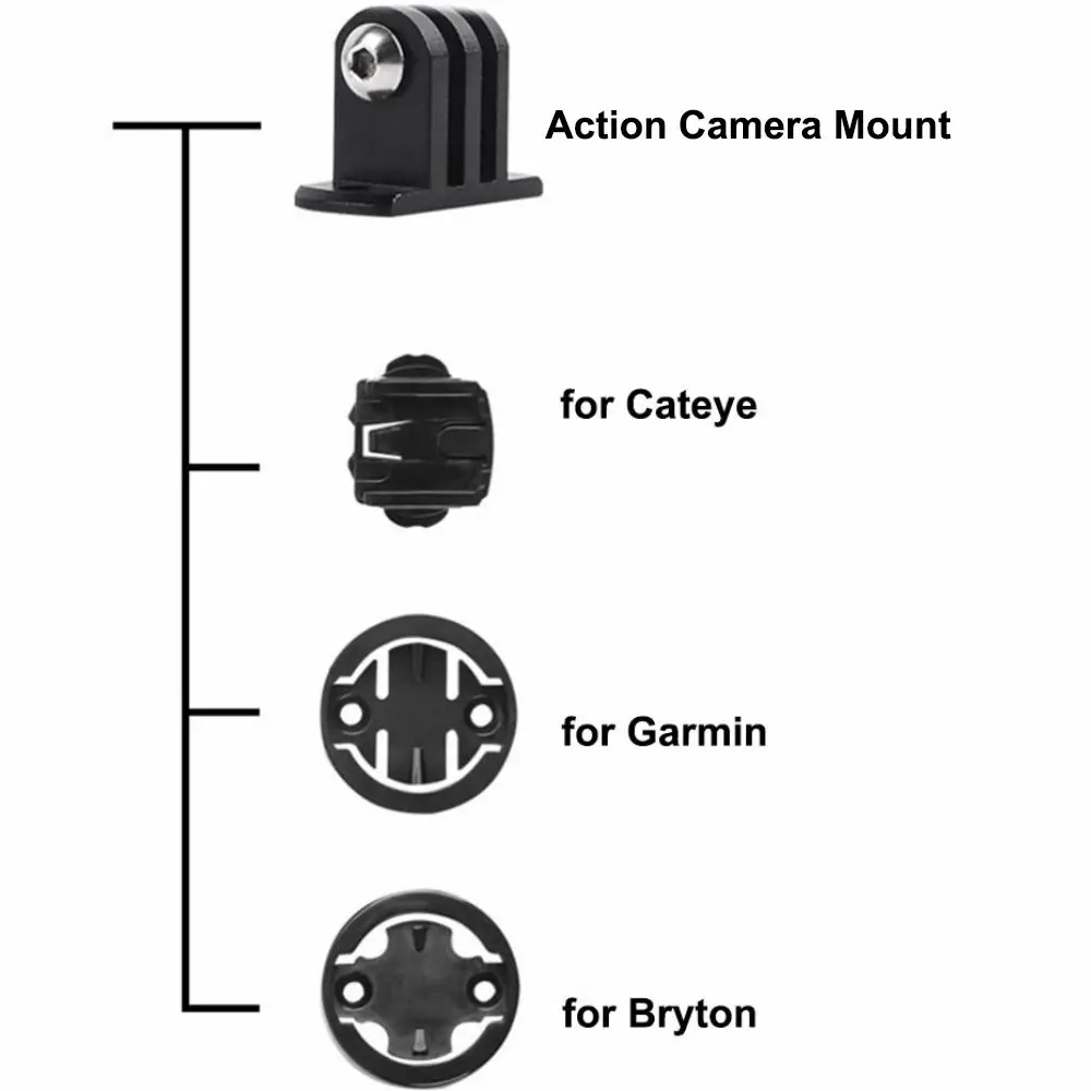 

Aluminium Alloy Bike Computer Mount Holder Black Multi-Purpose Bike Stem Extension Mount Holder for Garmin/ Bryton/Cateye