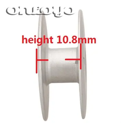 Industrial Sewing Machine Parts Large Bobbin 18034A Aluminum With Cut For 0318 0302 Flat Machine Diameter 25.5mm Height 10.8mm