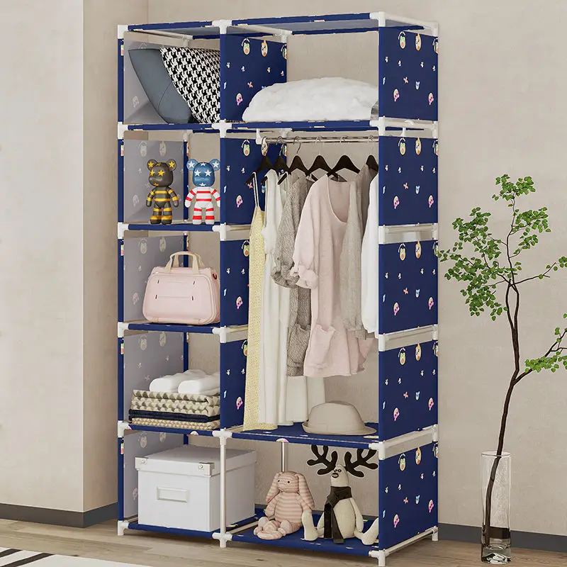 Indoor Simple Cloth Wardrobe Multi-layer Storage Coat Rack Large-capacity Clothes Bedroom CabinetarMario Home Furniture