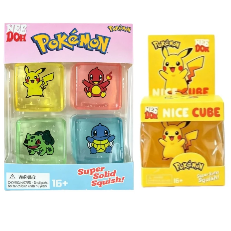 NeeDoh Nice Cube Anti Stress Sensory Cube Soft Squishy Anxiety Relief Fidget Toy Stress Reducing Gift for Adults