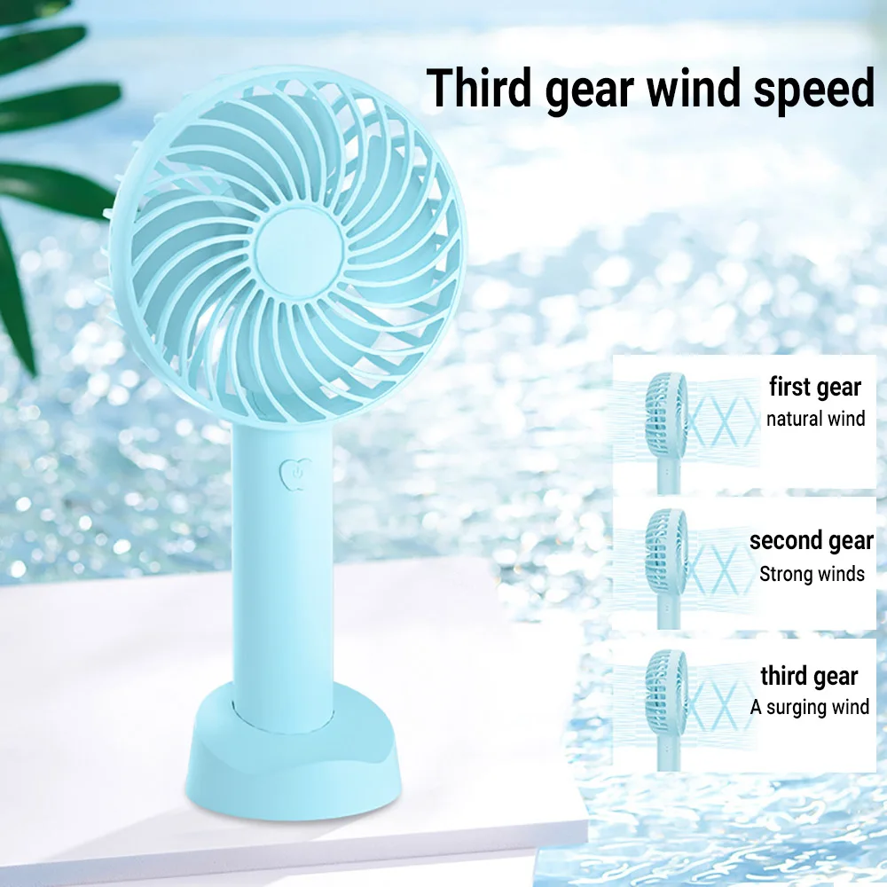 Mini Portable Fans Handheld USB Rechargeable Fan Mini Desktop Air Cooler Outdoor Fan Cooling Travel Hand Fans Ventilation Fan