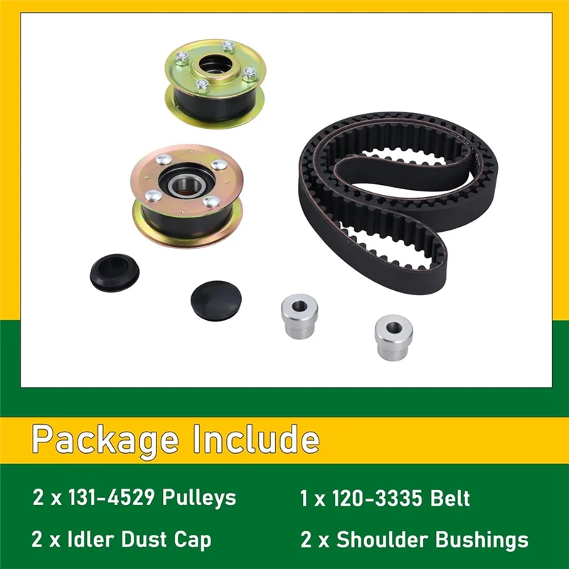 ABXF-Mower Deck Replacement Parts- Idler Pulley 131-4529 125-2532& Synchronous Deck Belt 120-3335 Kit Fit For Toro 30Inch Model