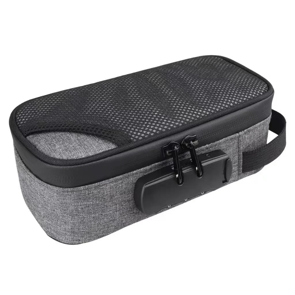 Odor Smell Proof Smoking Pipe Bag with Combination Lock Container Storage Bag Odorless Travel Storage Safe Smart Stash Case