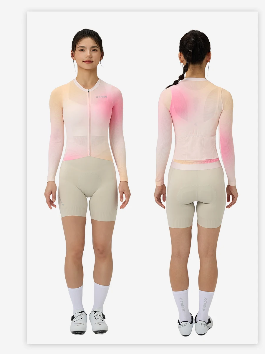 AliExpress X-TIGER Cycling Jersey SPF 50+ Training Grade Women's Long Sleeve Cycling Jersey Breathable Sports Cycling Jersey Cycling Top