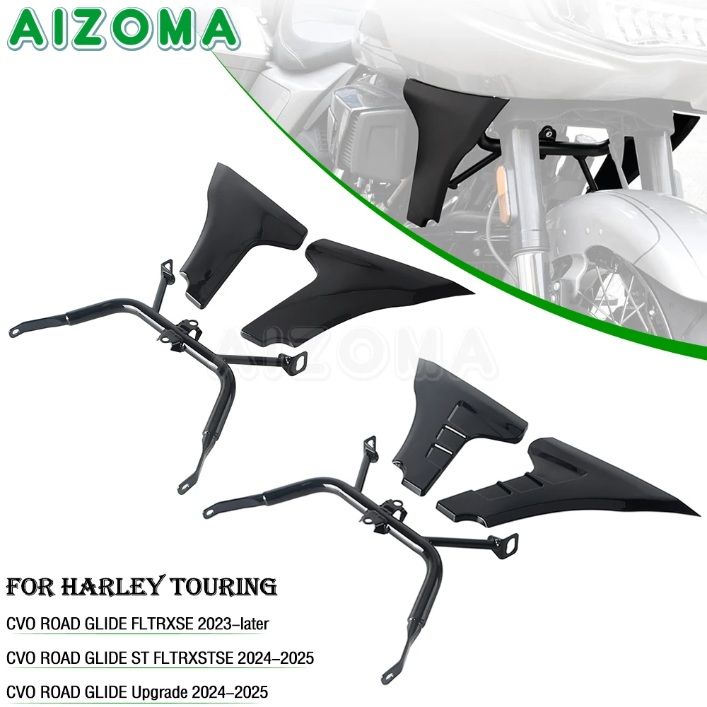 For Harley Road Glide FLTRXSE 2023-Up FLTRX FLTRXSTSE CVO 2024 2025 Motorcycle Side Fairing Panel Spoiler Support Brackets Cover
