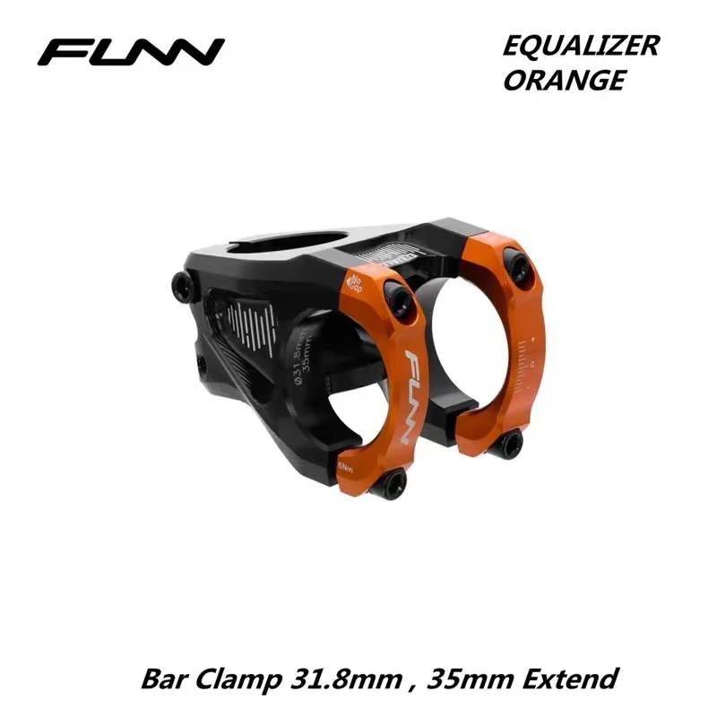 FUNN EQUALIZER MTB Mountain Bike Full CNC ENDURO AM -10 Degree 31.8MM 35MM Bar Clamp 35MM  Steer Bicycle Stem