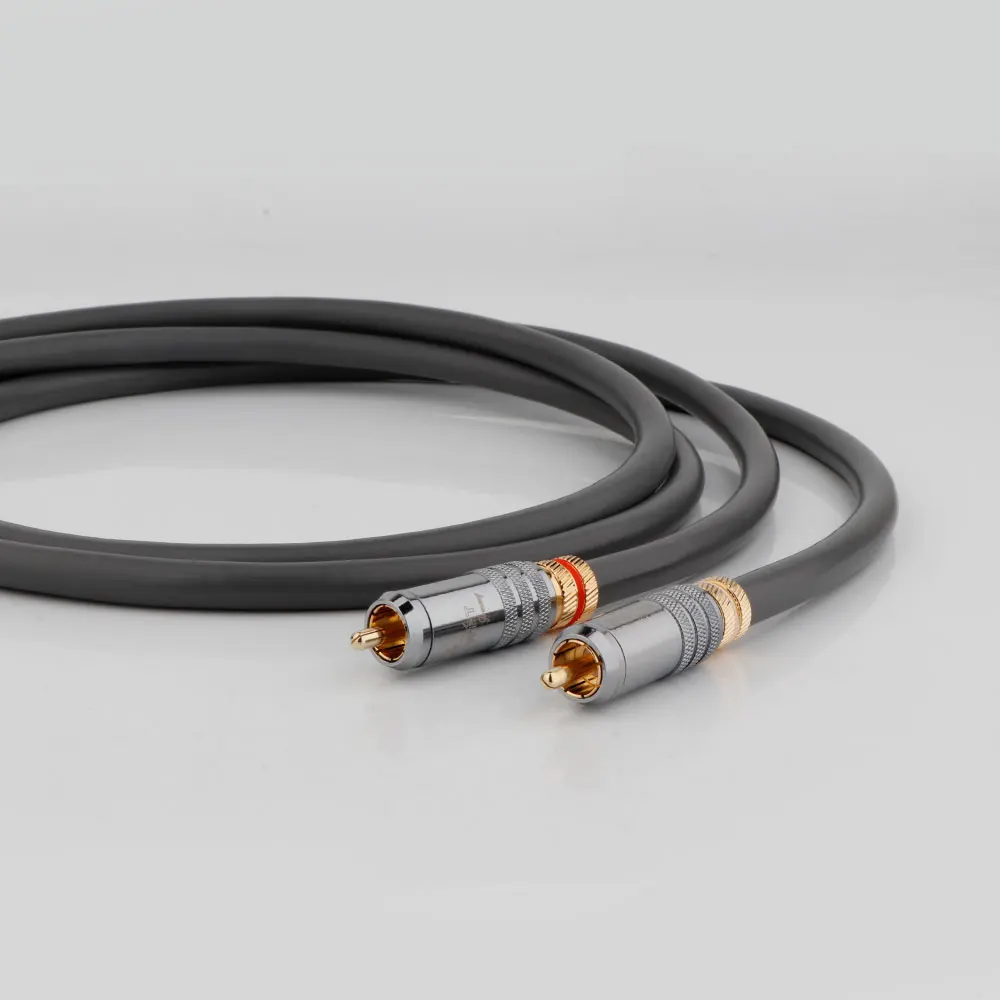 زوج كابل RCA OCC من النحاس مع كابل صوت قابس RCA HiFi RCA سلك واحد عالي الجودة RCA إلى كابل تمديد RCA