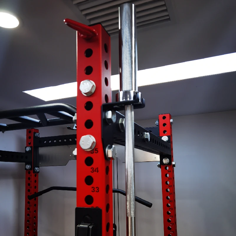 Squat Rack Storage Rack, Barbell Bar Hook, Exercise Fitness Equipment and Accessories