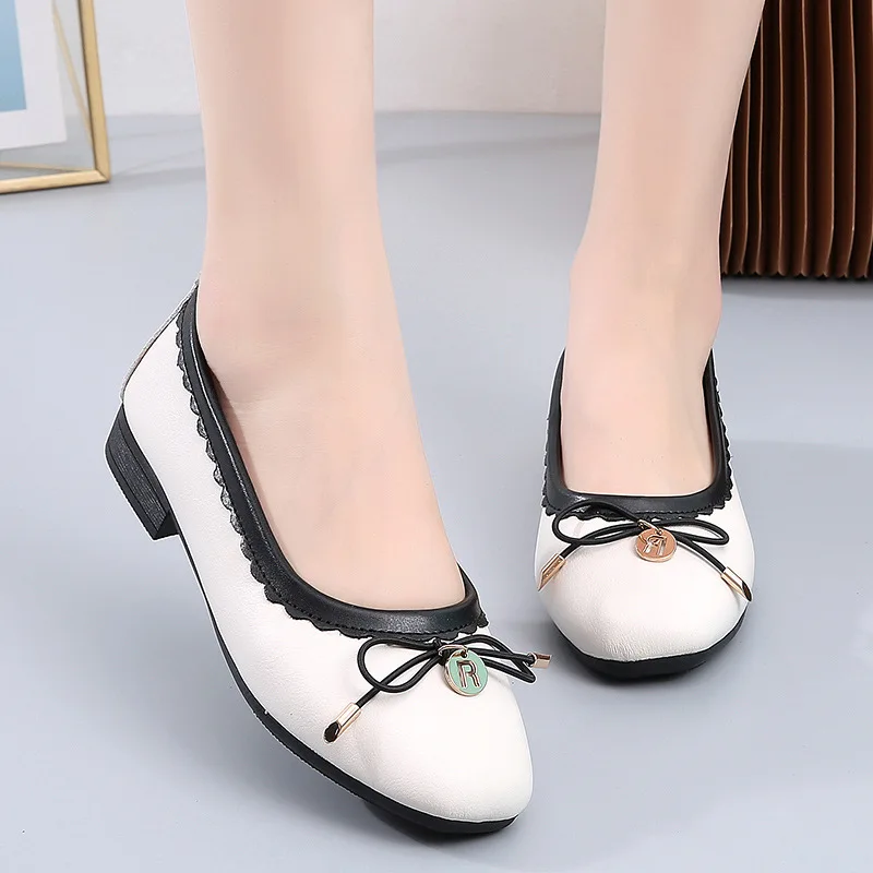 

Женские туфли на плоской подошве, zapatos mujer, женские балетки на плоской подошве с узлом-бабочкой, весенне-летняя женская обувь для прогулок WSH4647