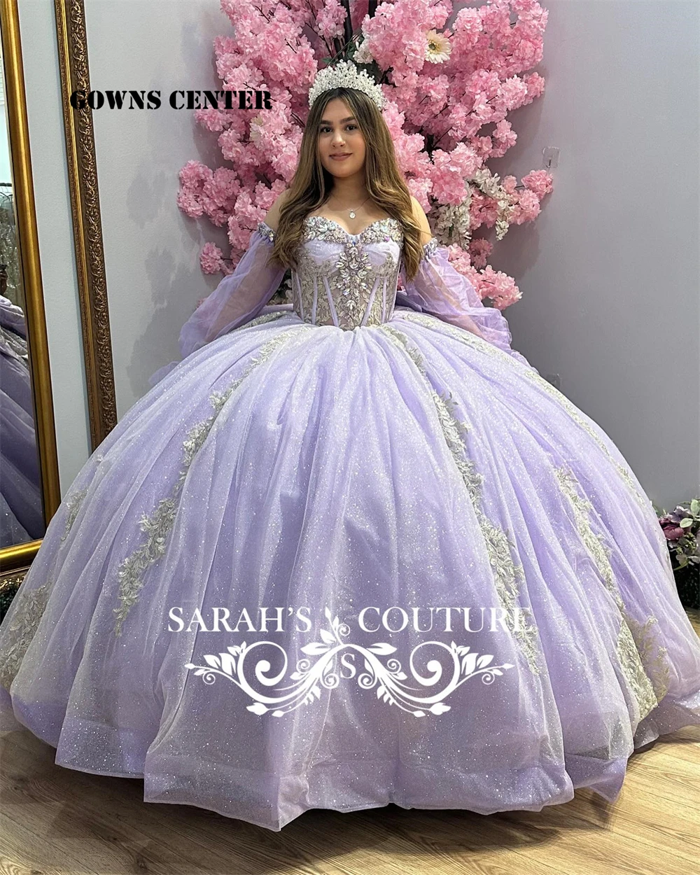 Silver Rhinestone L…