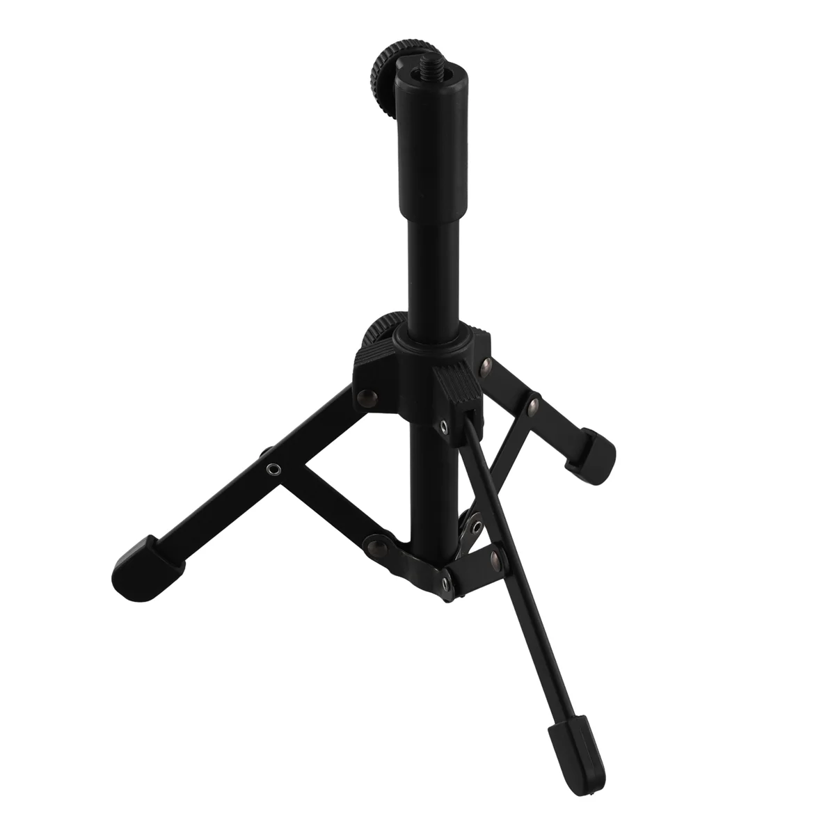 

ABMW-Mini Tabletop Tripod Microphone Mic Stand Holder with 1/4 Inch Threaded for Meetings Lectures Speaking and