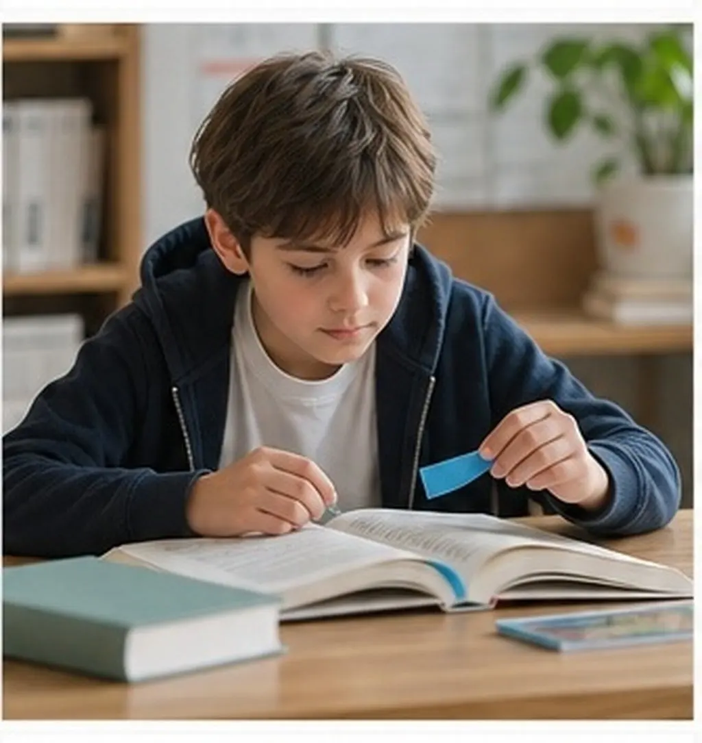Portable Guided Reading Strips Page Marker For Book Reading Notes High School Student Transparent Colorful Convenient