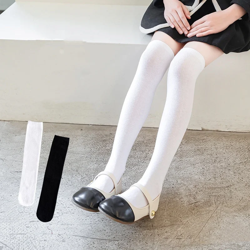 Children's  Spring Summer Girls Overknee Long  Socks 1-12Years Student Kids Stockings