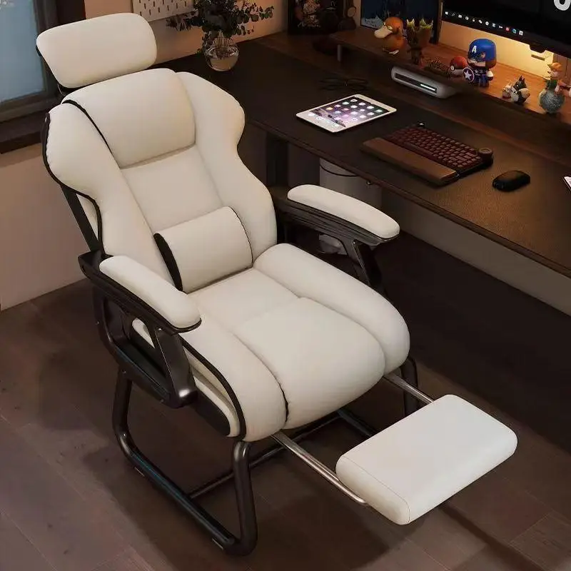 Silla de Oficina Moderna con Ventilación y Ruedas, Silla de Oficina Económica para Juegos con Masaje, Silla Ejecutiva Reclinable, Muebles para Oficina