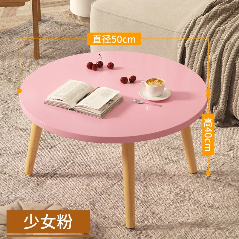 CH52 Small table bedroom floor light luxury table modern coffee table living room home bay window simple small round table small