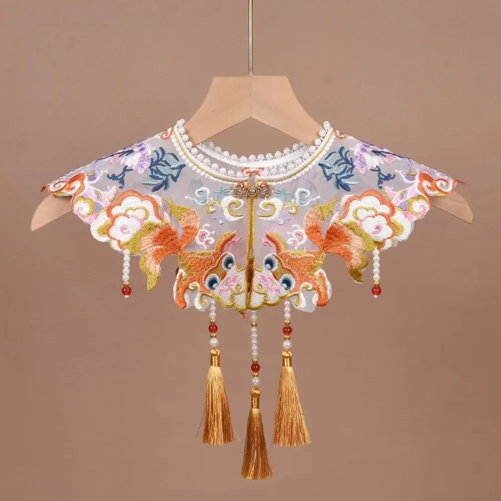 Vintage Qipao Women Clothing Streetwear Ethnic Style Embroidery Wraps Horse-face Hanfu Poncho Capes Cloak Shawls Fashion Clothes