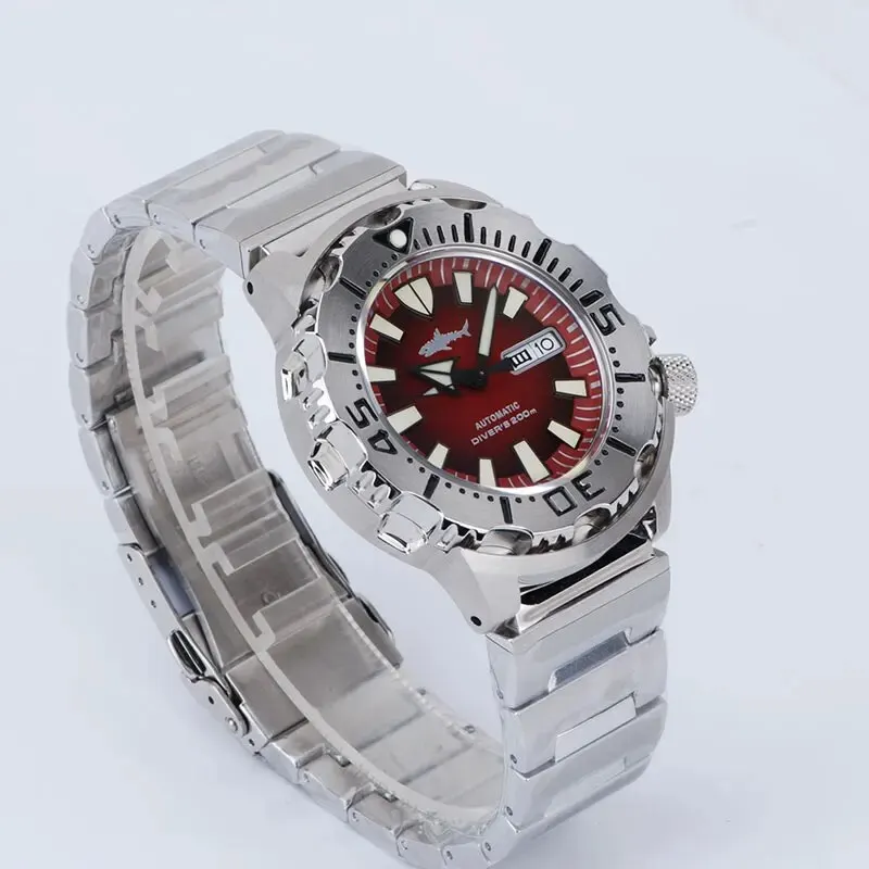 HEIMDALLR Monstre V2 Frost Automatique Montre Hommes NH36A Hommes Mécanique Saphir Verre C3 Lumineux Étanche 200M Plongée Montre