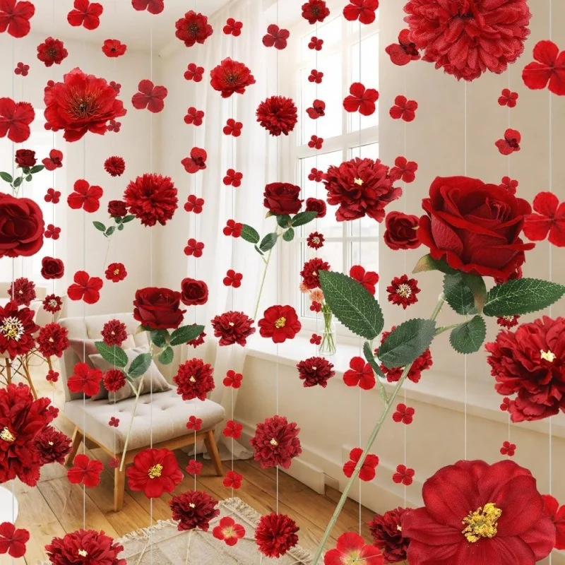 Roses artificielles suspendues, matériel de décoration, fleur pour la saint-valentin, Vintage, bricolage, cadeaux artisanaux pour mariées de mariage, accessoires