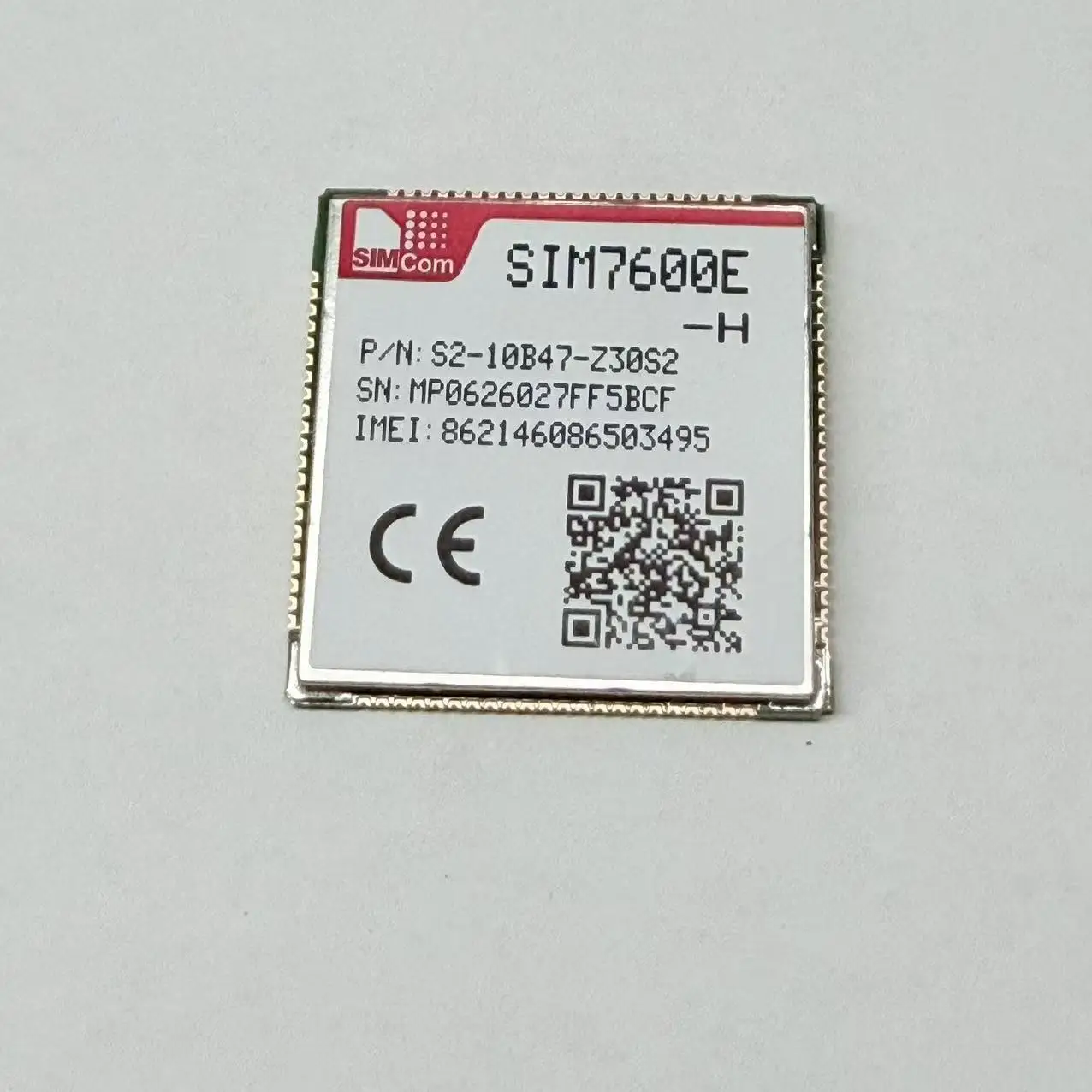 

Модуль SIMCOM SIM7600E-H LCC SMT, B38/B40/B41/B1/B3/B5/B7/B8/B20 Cat4 LTE-TDD/FDD HSPA+, 100% новый оригинал