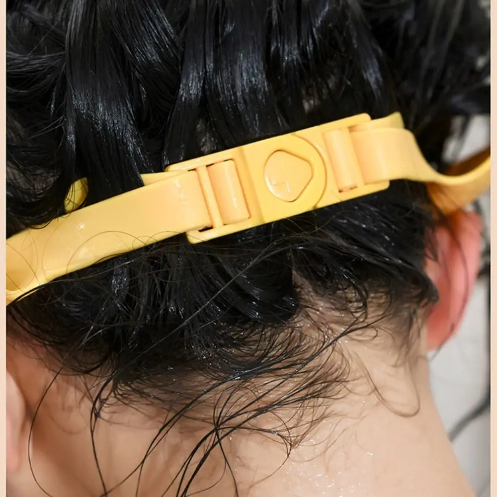 New Silicone Hair Wash Hat Ear Protection Waterproof Shower Hat Adjustable Shampoo Cap Bathing