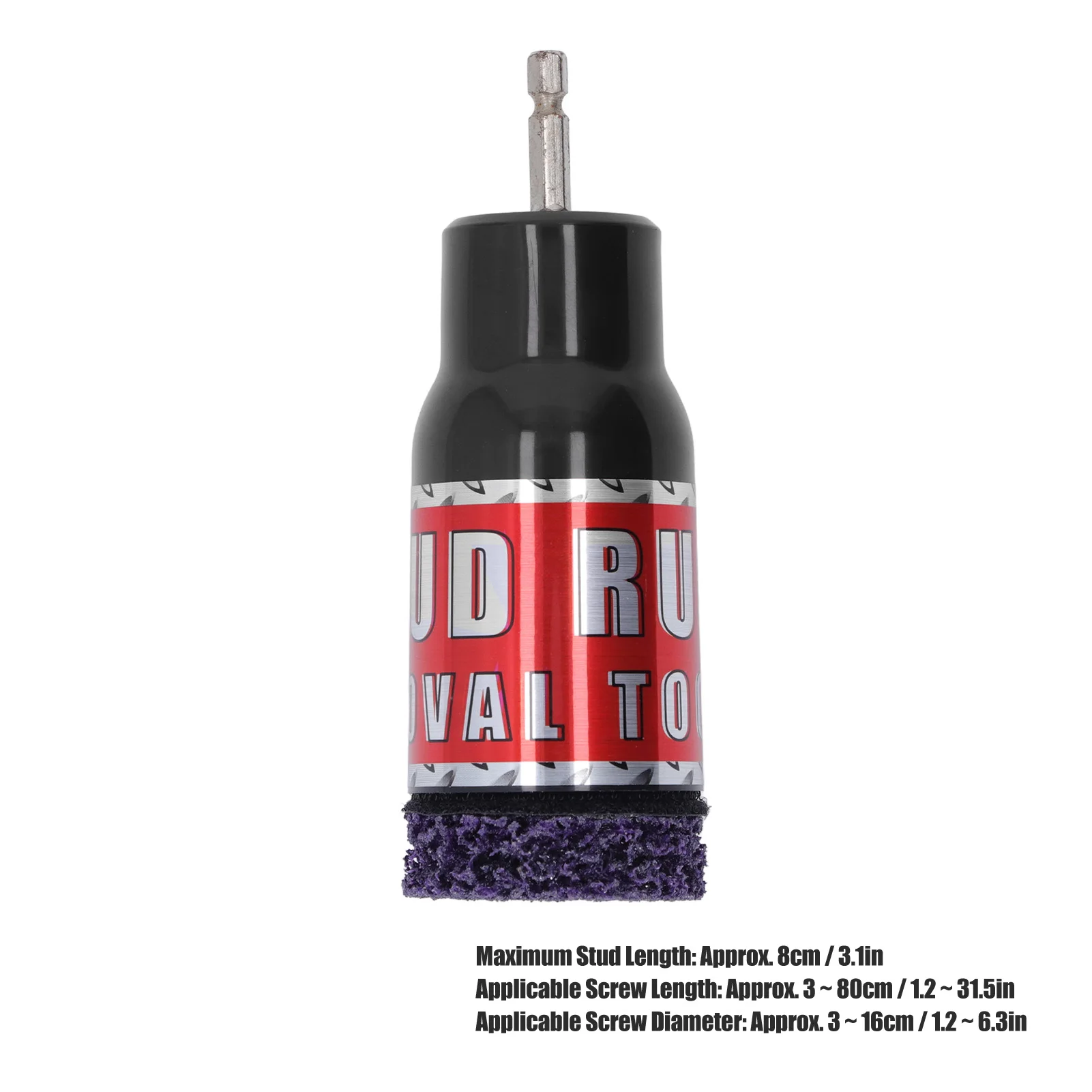Wheel Stud Cleaning Tool Stud Rust Removal Tool Wheel Hub Cleaner for 1/2in Impact Wrenches Electric Drill Cleaning Tool