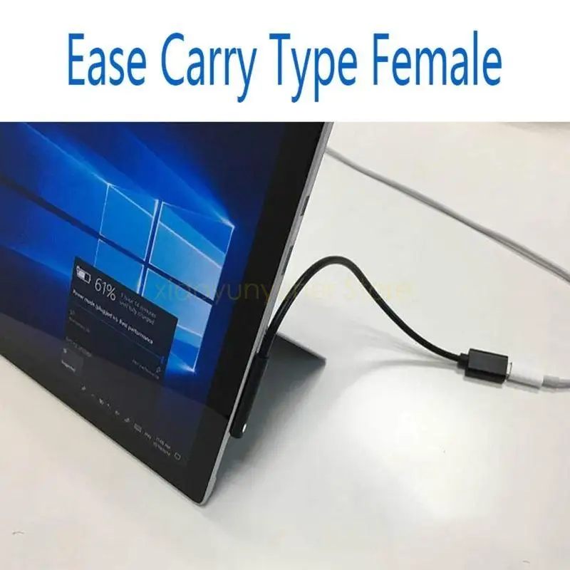 Charging Cable USB 3.1 Type C PD 15V Power Charger Adapter for Micro soft Surface Pro 7/6/5/4/3/GO/BOOK Laptop 5.9in P9JB