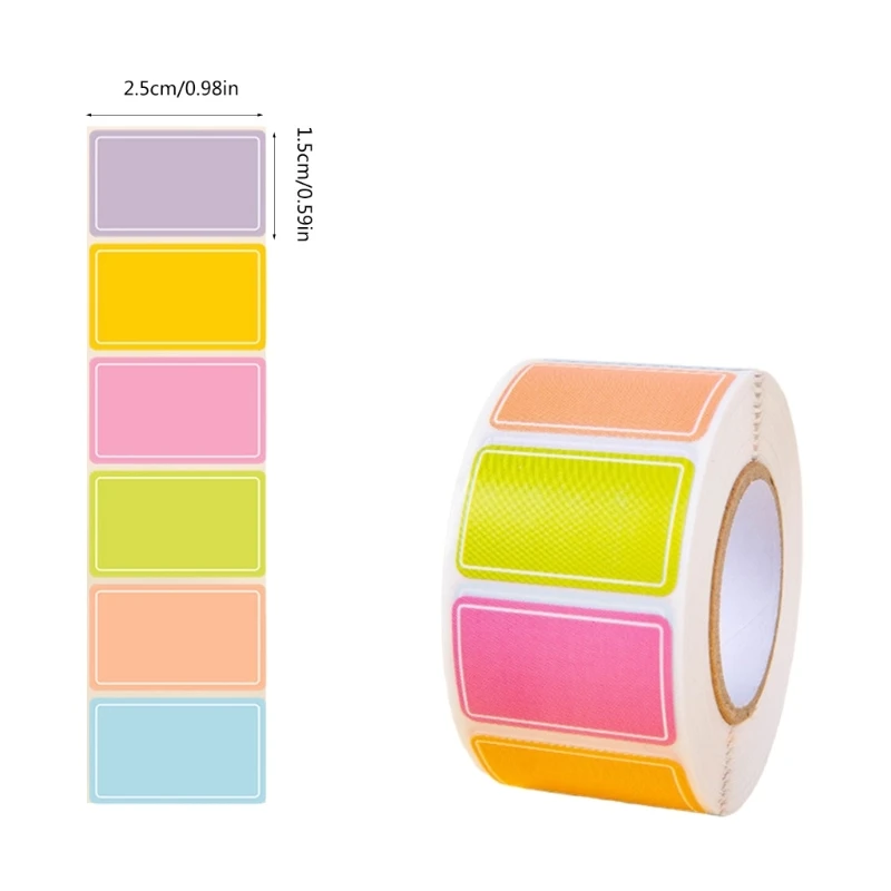 500Pcs Writable Label Stickers Waterproof Labels Stickers Removable Self Adhesive Name Stickers for Jar Clothes