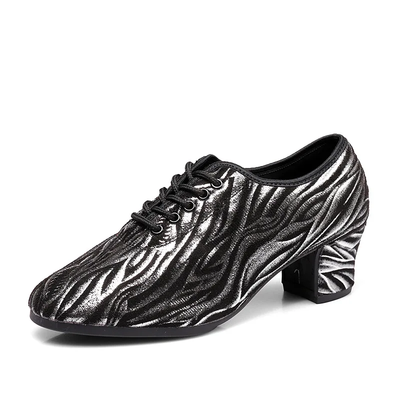 Latin Dance Shoes for Women Soft Rubber Sole Closed Toe Professional Practice Salsa Modern Ballroom Dance Shoes Women Black