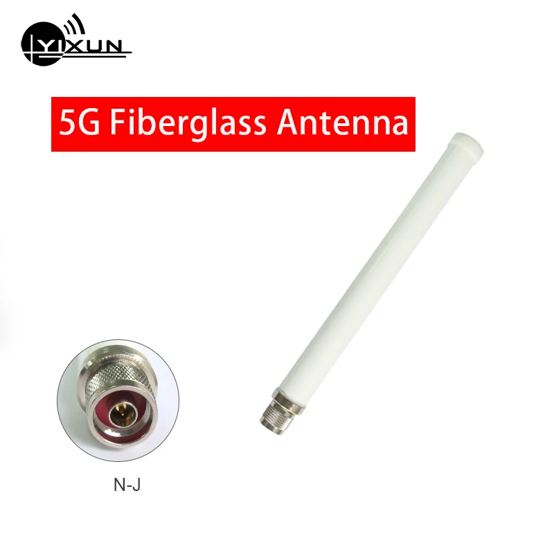 

Full band 5G high gain 5dbi outdoor fiberglass antenna omnidirectional iot high power 100w N male connector 824-3800MHz