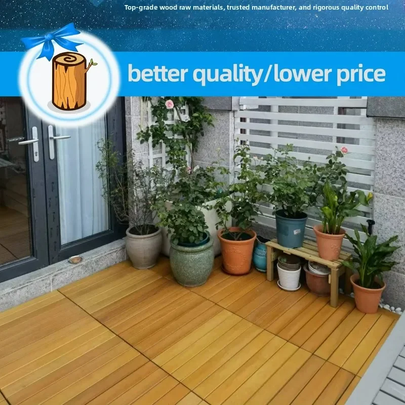 indoor-balcony-garden-solid-wood-outdoor-patio-interlocking-deck-tiles-no-keel-flooring