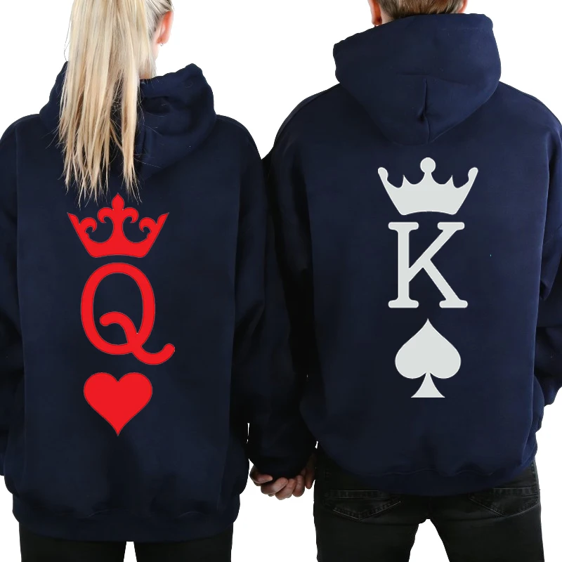 King and Queen Couples Hoodie Couple Sweater Couples Clothing Lovers Casual Couple Matching Clothes King and Queen Matching Sets