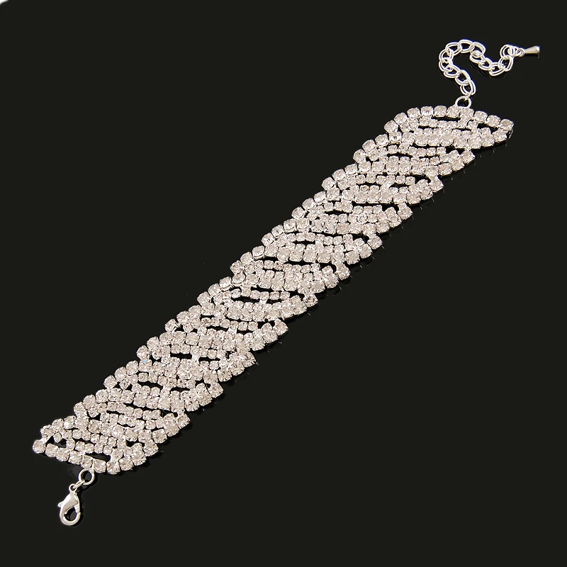 Andara Fashion Charm Bracelets 925 Silver AAAAA Zircon Crystal Women Bracelet Wedding Engagement Luxury Jewelry Lingering H019