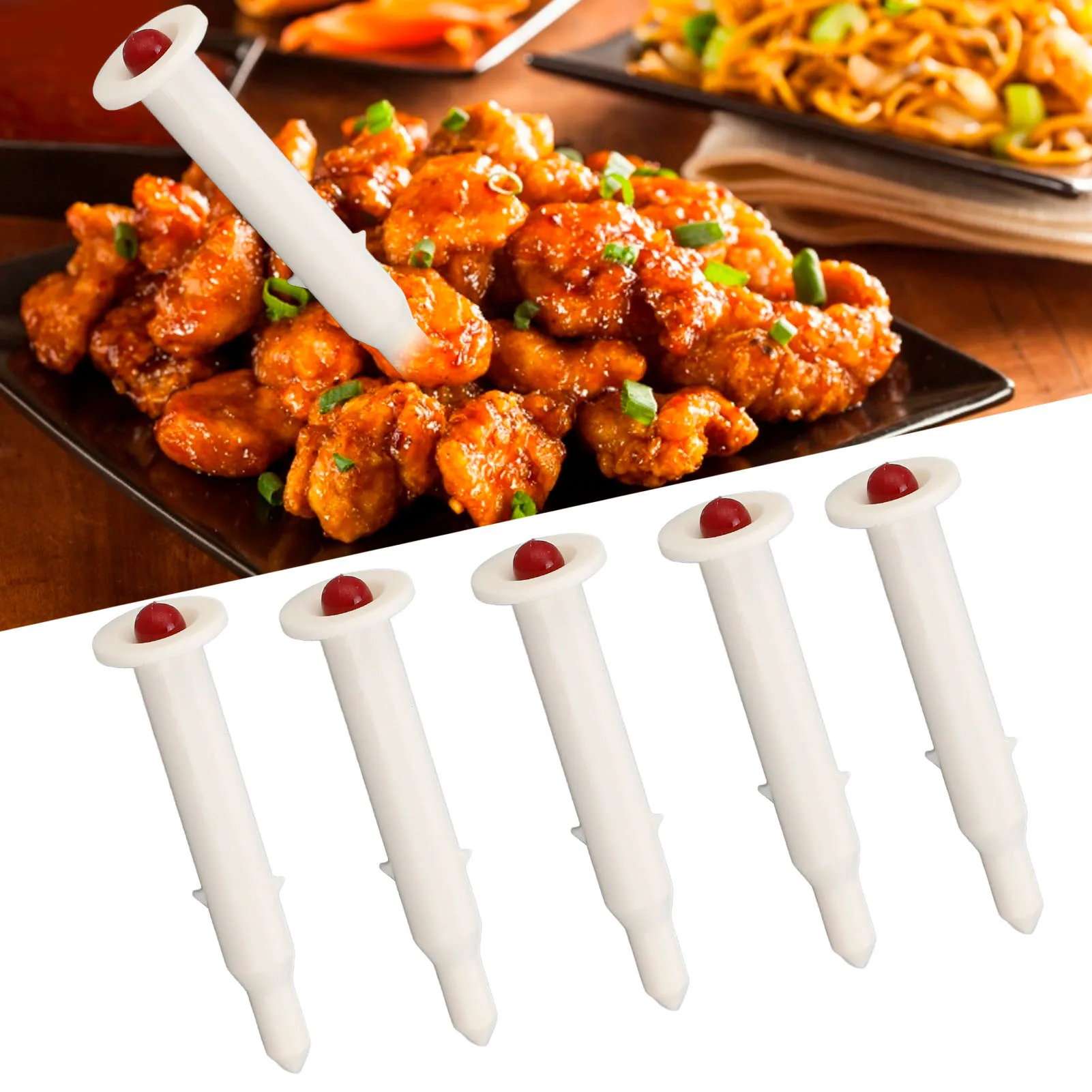 20Pcs Poultry Roasted Chicken Thermometer Disposable Popping Up Temperature Meter For Cooking