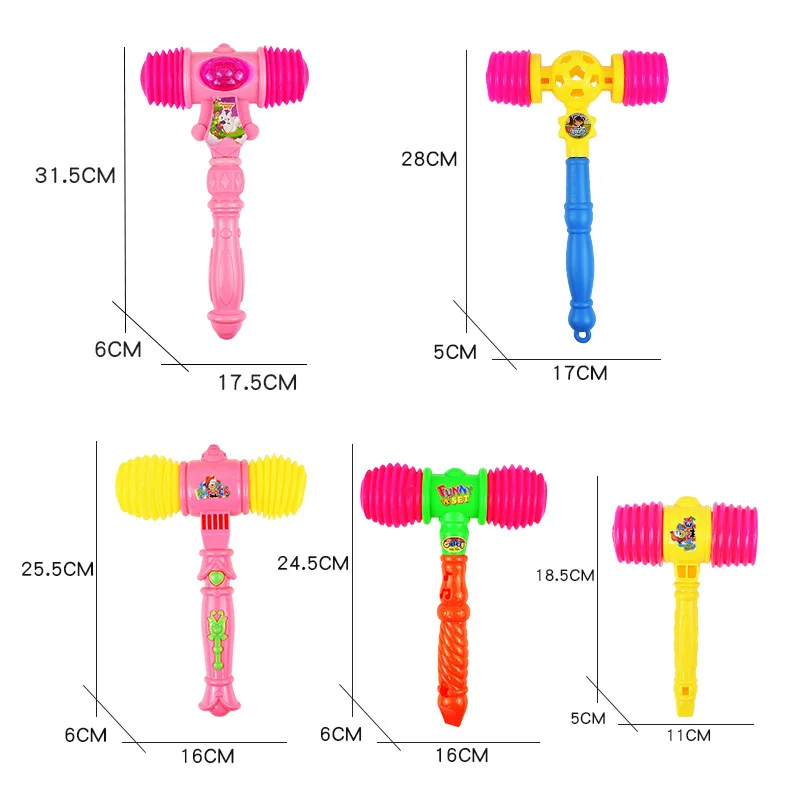 Children's Hammer Toys With Whistle Can Sound BB Hammer Parent-child Interactive Games Cheering Hammer Toys Birthday Gifts