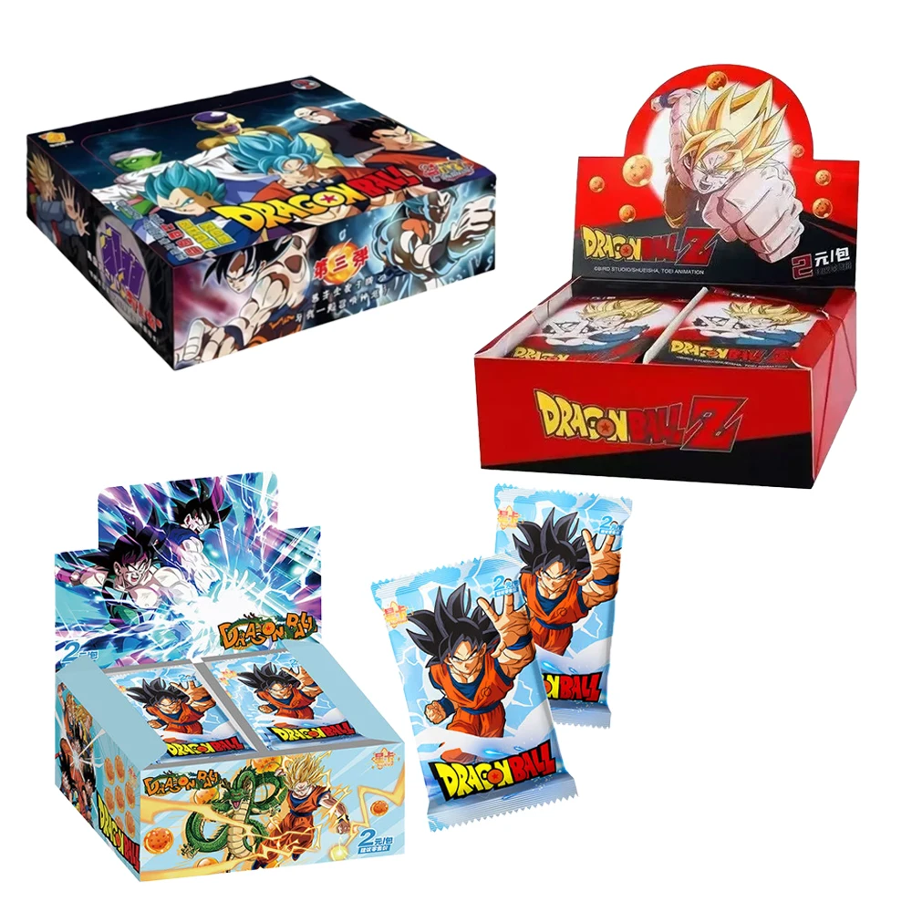 Tarjeta Oficial Original de la Serie Dragon Ball, Tarjeta Flash con Personajes de Anime, Regalo en Caja Original, Tarjetas Coleccionables de Juguete