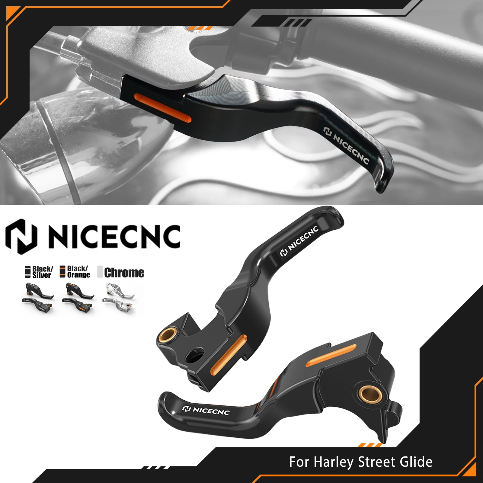 

Short Brake Clutch Levers For Harley Sportster 883 Super Low XL883L 2014-2020 Iron 883 1200 XL883N Sportster 1200 Custom XL1200C