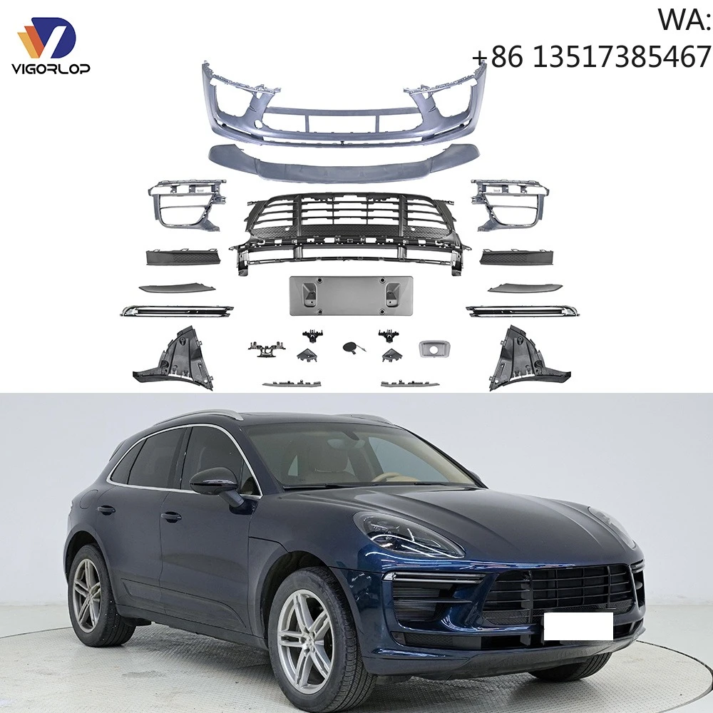 

Front Bumpers Set for porsche Macan 2018-2021 Upgrades TURBO Front Bumper 95B. 2