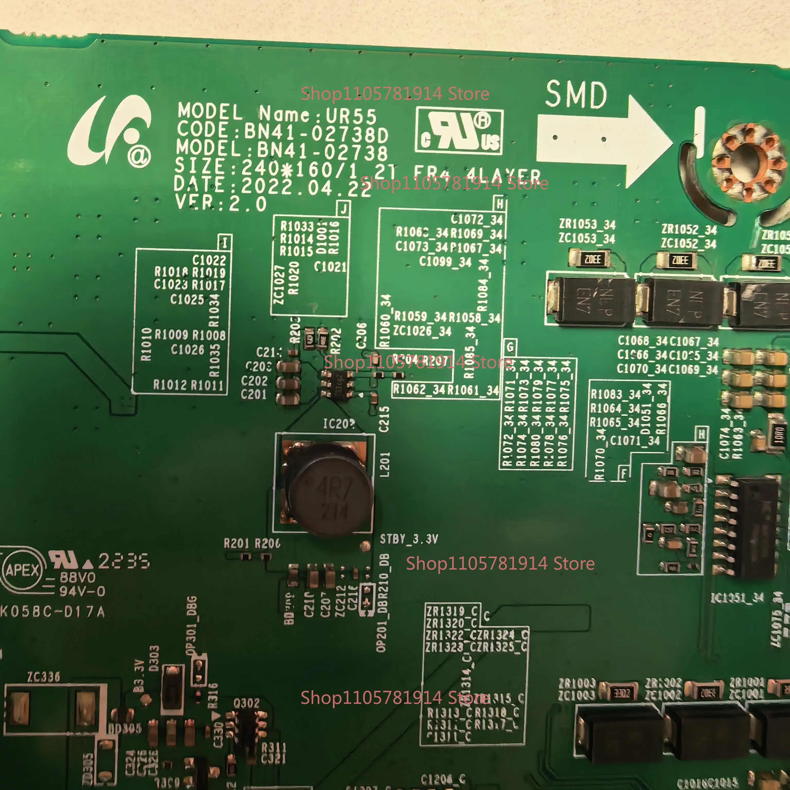For Samsung U28R550UQC Monitor Main Board UR55 Driver Board BN41-02738D/A