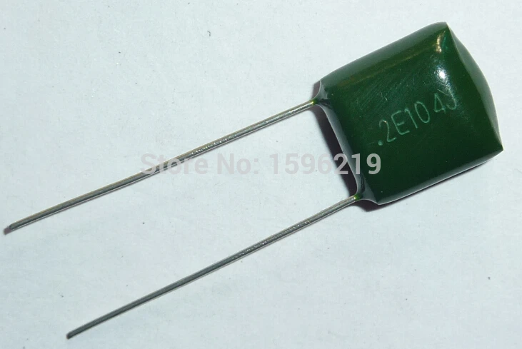 50pcs Mylar Film Capacitor 250V 2E104J 0.1uF 100nF 2E104 5% Polyester Film capacitor