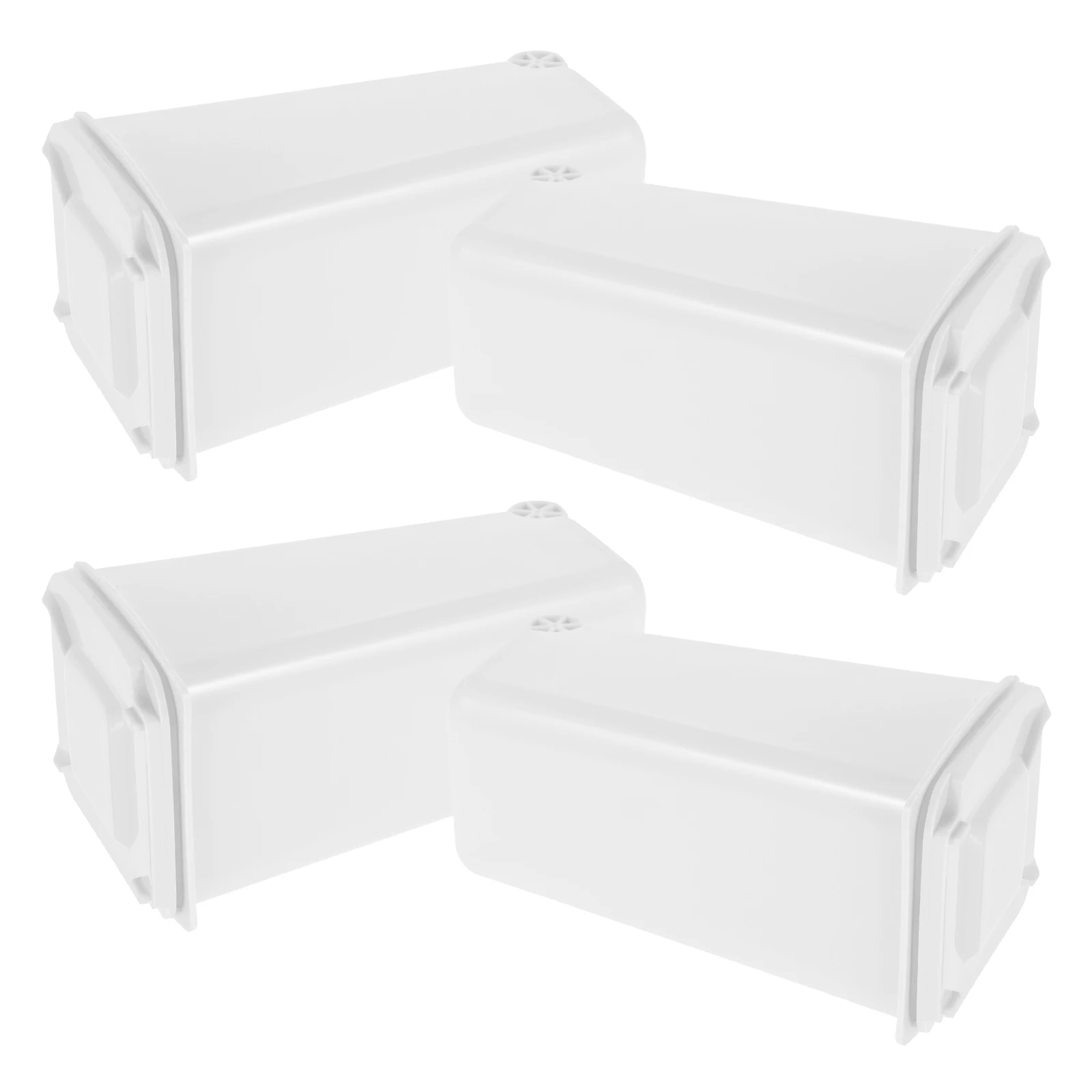 

4Pcs Mini Desktop Trash Can Cute Cartoon Plastic Small Bin Pen Holder Dual Function Desk Garbage Can Office Mini Desktop Bin