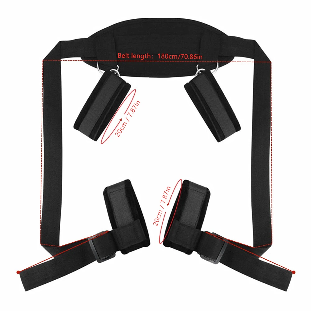 ألعاب الكبار المثيرة ألعاب الجنس للأزواج مفتوحة الساق BDSM عبودية القيود النايلون العفة الكاحل أصفاد عدة الجنس متجر